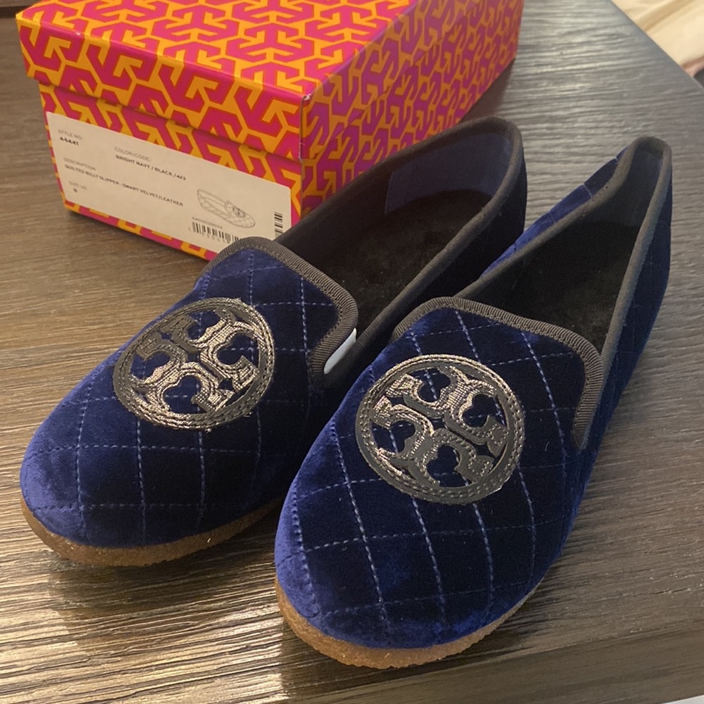 Tory Burch quilted billy slipper